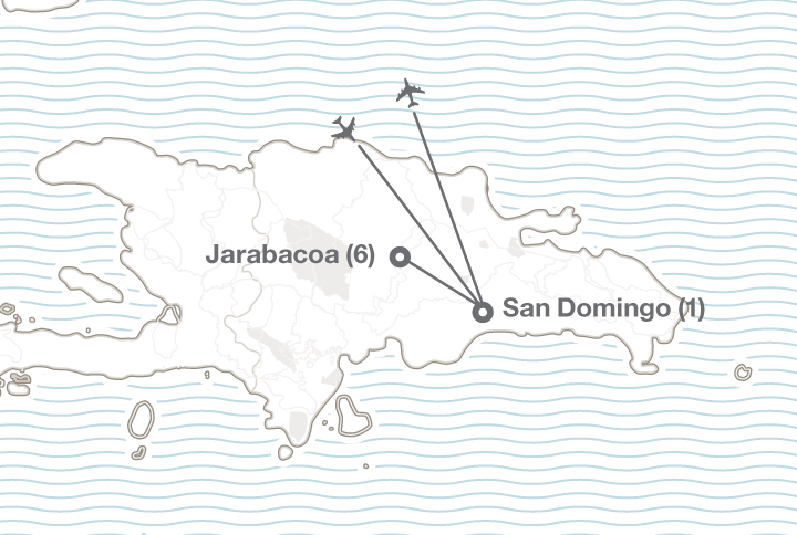 Dominican Republic Eco Challenge service tour map