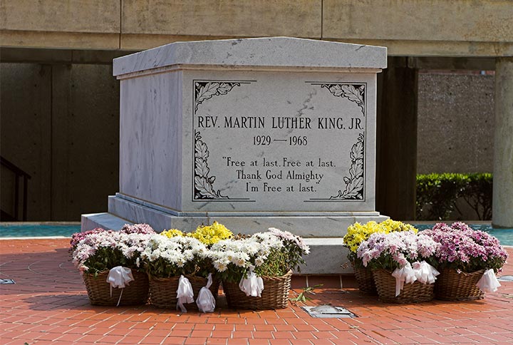 Image displaying map describing the itinerary of the The Civil Rights Movement in Atlanta tour