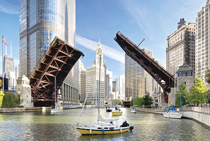 Image displaying map describing the itinerary of the Food & Community in the Windy City tour