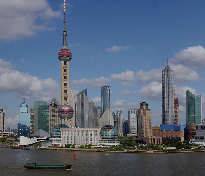 Image displaying map describing the itinerary of the Beijing, Xi'an, Shanghai and Hong Kong tour