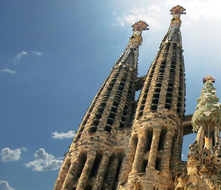 Image displaying map describing the itinerary of the France and Spain tour