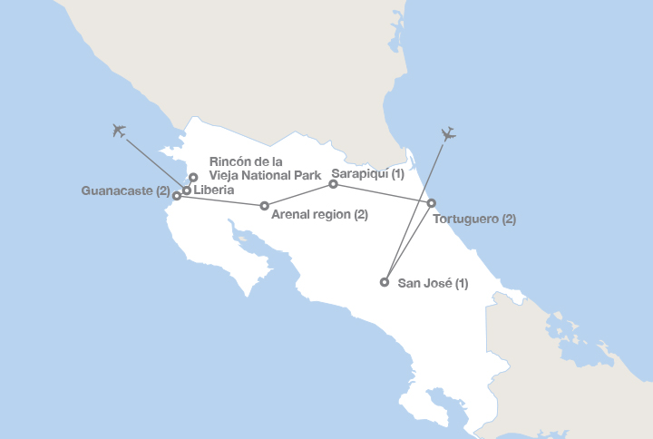 ef tours costa rica itinerary