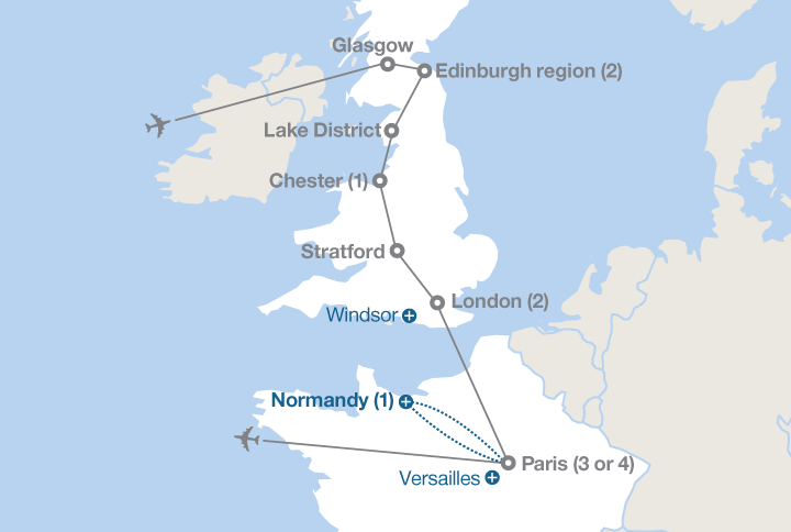 France Scotland England Map England, Scotland And France | Ef Educational Tours