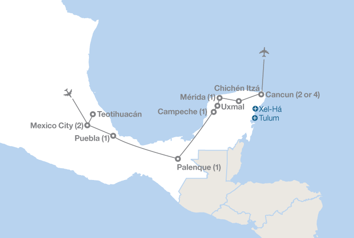 Campeche Mexico Map