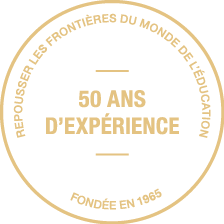 French Translation of 50 Years logo