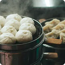 Top down image of Beijing cuisine on a Language and Culture tour 
