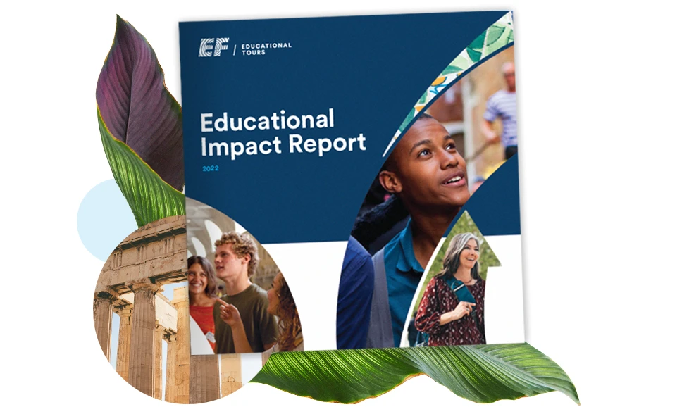 Educational impact report brochure cover