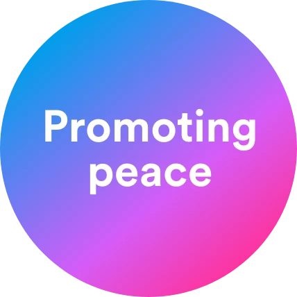 Promoting peace